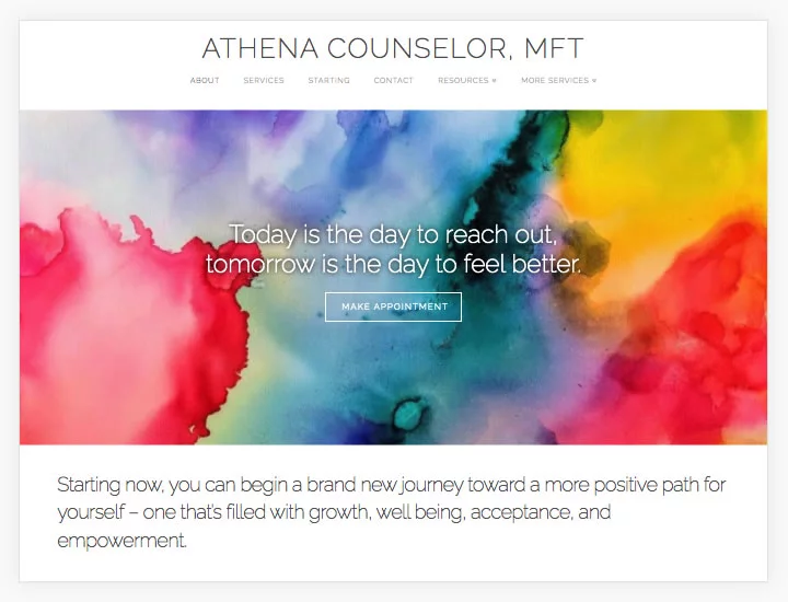 therapist website